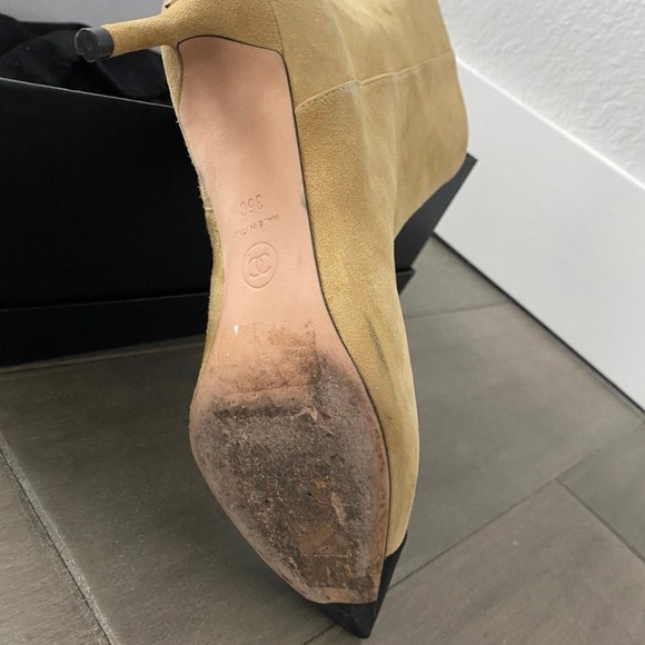 Chanel stiletto kitten low heel - Picture 10 of 13